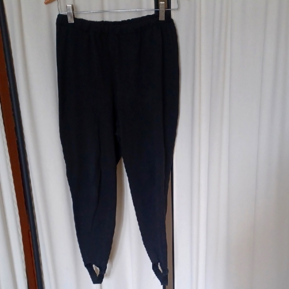 Vintage Forelli Black Stirrup Pants - Size 14/16